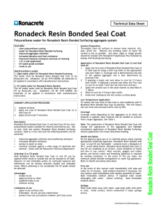 Ronadeck Resin Bonded Seal Coat