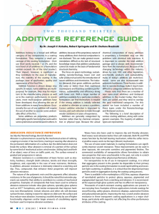 Additives RefeRence Guide