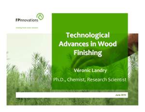Technological Advances in Wood Finishing