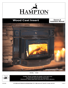 Wood Cast Insert - Regency Fireplace Products