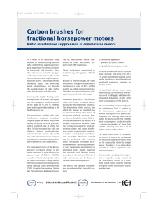 Carbon brushes for fractional horsepower motors. Radio