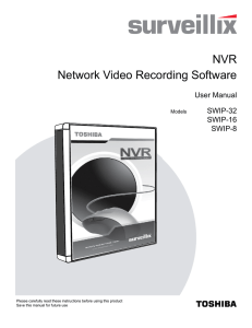 NVR SWIP Software Manual