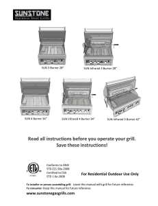 Read all instructions before you operate your grill. Save these
