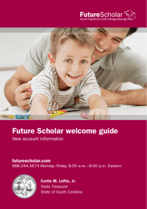 Future Scholar welcome guide - Columbia Threadneedle Investments