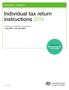 Individual tax return instructions 2014