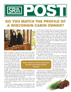 DO YOU MATCH THE PROFILE OF A WISCONSIN CABIN OWNER?