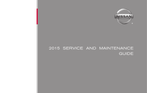 2015 Nissan | Service and Maintenance Guide | Nissan USA