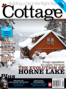 Cottage Magazine features Horne Lake, click here for the story and