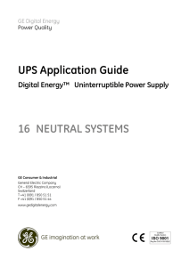 UPS Application Guide - Diskuse Elektrika.cz