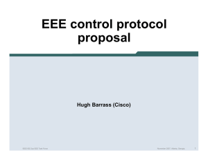 EEE control protocol proposal