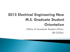 2015 M.S. Orientation - Electrical Engineering