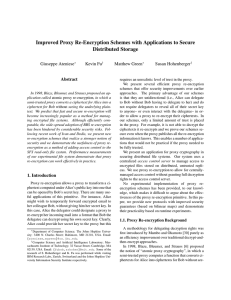 Improved Proxy Re-Encryption Schemes with