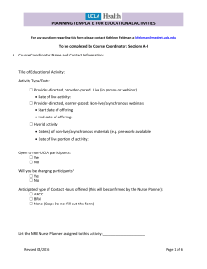 planning template for educational activities