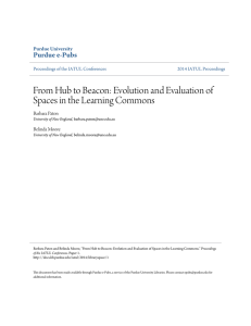 From Hub to Beacon: Evolution and Evaluation of - Purdue e-Pubs