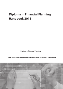 Diploma in Financial Planning Handbook