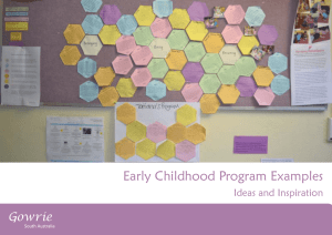 Early Childhood Program Examples - Gowrie SA