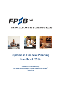 Diploma in Financial Planning Handbook 2014