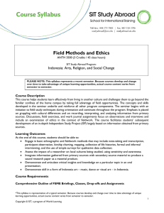 Field Methods and Ethics