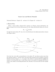 Gauss`s Law and Electric Potential Textbook Reference