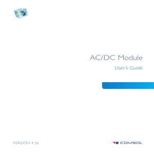 The AC/DC Module User`s Guide