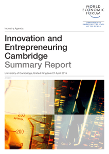 Innovation and Entrepreneuring Cambridge Summary Report