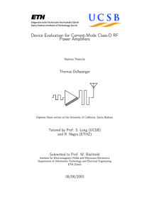 Device Evaluation for Current-Mode Class