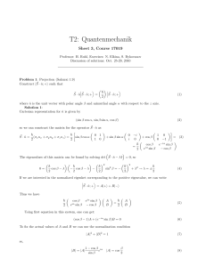 T2: Quantenmechanik