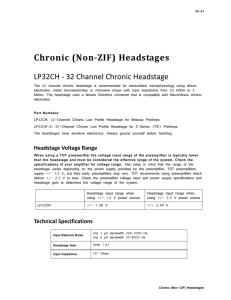 Chronic (Non-ZIF) Headstages