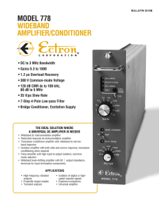 Model 778 Wideband Amplifier/Conditioner