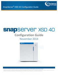 SnapServer XSD 40 Configuration Guide