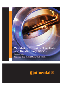 Worldwide Emission Standards and Related Regulations