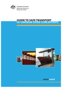 Guide to Safe Transport of Uranium Oxide Concentrate