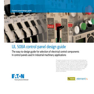 UL 508A control panel design guide