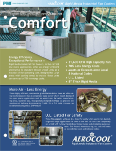 More Air - Less Energy U.L. Listed For Safety