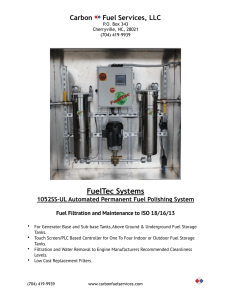 FuelTec Systems 1052SS-UL Automated Permanent Fuel Polishing
