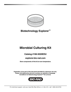 Microbial Culturing Kit - Bio-Rad