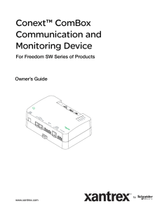 Conext™ ComBox Communication and Monitoring Device