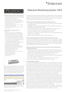 Datasheet Didactum Monitoring System 100II