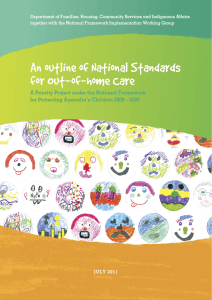 An outline of National Standards for Out‐of‐home Care