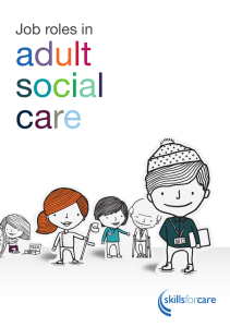 Job roles in adult social care