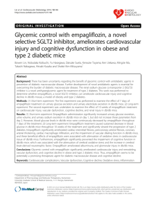 Glycemic control with empagliflozin, a novel selective SGLT2