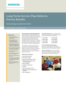 Long Term Service Plan Delivers Proven Results
