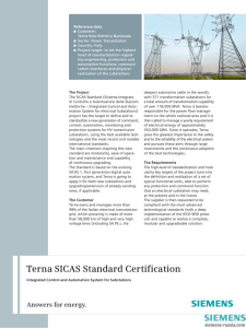 Terna SICAS Standard Certification