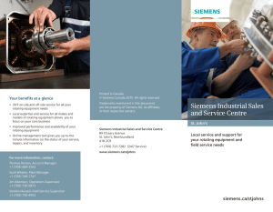 Siemens Industrial Sales and Service Centre