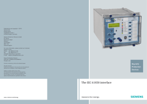 The IEC 61850 interface