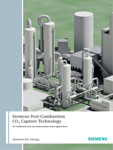 Siemens Post-Combustion CO2 Capture Technology