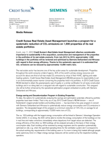 Media Release Credit Suisse Real Estate Asset Management