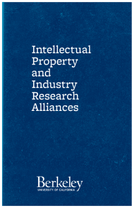 Intellectual Property and Industry Research Alliances