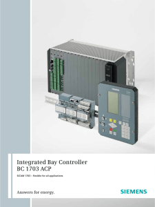 Integrated Bay Controller BC 1703 ACP
