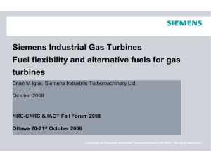 Siemens Industrial Gas Turbines Fuel Flexibility And